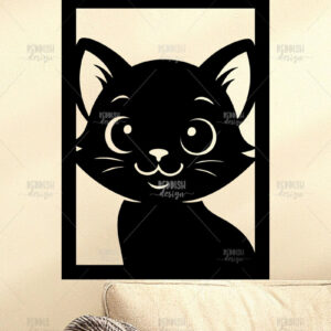 Intra απο ξύλο plywood 3mm-4mm πάχος Animal Wall Art για Νηπιαγωγείο Δίασταση 40x40 cm INTRAFABR-124397529