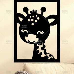 Intra απο ξύλο plywood 3mm-4mm πάχος Animal Wall Art για Νηπιαγωγείο Δίασταση 40x40 cm INTRAFABR-124397534