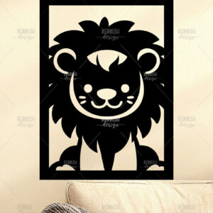 Intra απο ξύλο plywood 3mm-4mm πάχος Animal Wall Art για Νηπιαγωγείο Δίασταση 40x40 cm INTRAFABR-124397537