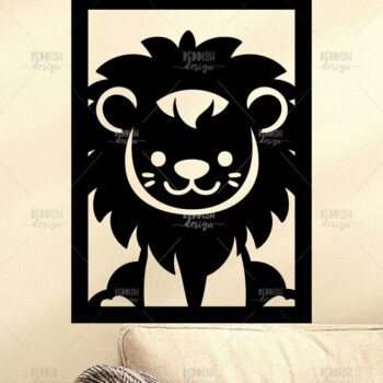 Intra απο ξύλο plywood 3mm-4mm πάχος Animal Wall Art για Νηπιαγωγείο Δίασταση 40x40 cm INTRAFABR-124397537 - Image 1