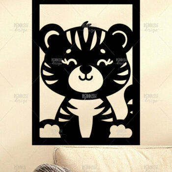 Intra απο ξύλο plywood 3mm-4mm πάχος Animal Wall Art για Νηπιαγωγείο Δίασταση 40x40 cm INTRAFABR-124397543 - Image 1