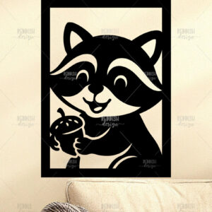 Intra απο ξύλο plywood 3mm-4mm πάχος Animal Wall Art για Νηπιαγωγείο Δίασταση 40x40 cm INTRAFABR-124397457