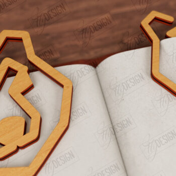 Intra απο ξύλο plywood 3mm-4mm πάχος σελιδοδεικτών ζώων | Κάτοχος σελίδας Δίασταση 15x15 cm INTRAFABR-116599904 - Image 2