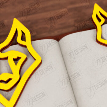 Intra απο ξύλο plywood 3mm-4mm πάχος σελιδοδεικτών ζώων | Κάτοχος σελίδας Δίασταση 15x15 cm INTRAFABR-116599904 - Image 4