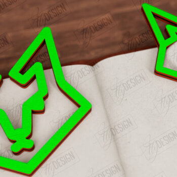 Intra απο ξύλο plywood 3mm-4mm πάχος σελιδοδεικτών ζώων | Κάτοχος σελίδας Δίασταση 15x15 cm INTRAFABR-116599904 - Image 10