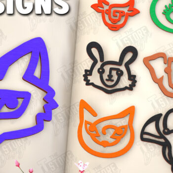 Intra απο ξύλο plywood 3mm-4mm πάχος σελιδοδεικτών ζώων | Κλιπ χαρτιού |CNC Δίασταση 15x15 cm INTRAFABR-116594705 - Image 1