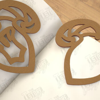 Intra απο ξύλο plywood 3mm-4mm πάχος σελιδοδεικτών ζώων | Κλιπ χαρτιού |CNC Δίασταση 15x15 cm INTRAFABR-116594705 - Image 3