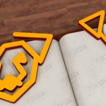 Intra απο ξύλο plywood 3mm-4mm πάχος Ζώα Σελιδοδείκτης |Κάτοχος σελίδας| Συνδετήρας Δίασταση 15x15 cm INTRAFABR-116599672 - Image 1