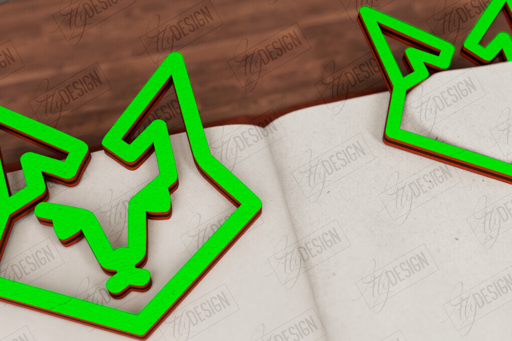 Intra απο ξύλο plywood 3mm-4mm πάχος Ζώα Σελιδοδείκτης |Κάτοχος σελίδας| Συνδετήρας Δίασταση 15x15 cm INTRAFABR-116599706