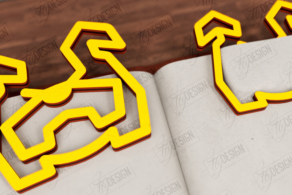 Intra απο ξύλο plywood 3mm-4mm πάχος Ζώα Σελιδοδείκτης |Κάτοχος σελίδας| Συνδετήρας Δίασταση 15x15 cm INTRAFABR-116599711