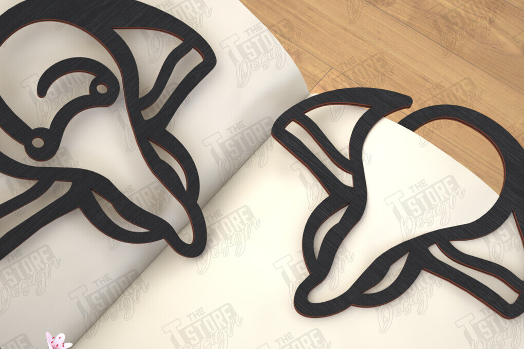 Intra απο ξύλο plywood 3mm-4mm πάχος Ζώα Σελιδοδείκτης |Κάτοχος σελίδας| Συνδετήρας Δίασταση 15x15 cm INTRAFABR-116594578