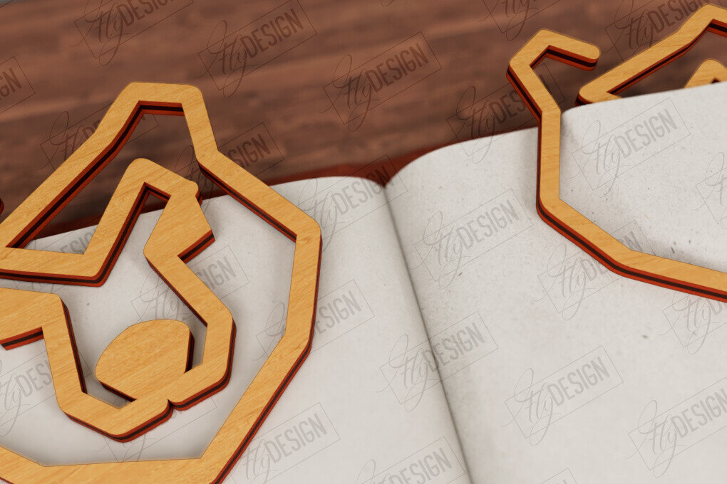 Intra απο ξύλο plywood 3mm-4mm πάχος Ζώα Σελιδοδείκτης |Κάτοχος σελίδας| Συνδετήρας Δίασταση 15x15 cm INTRAFABR-116599715