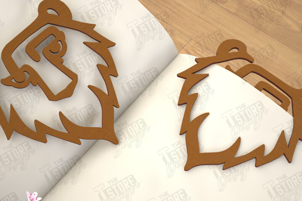 Intra απο ξύλο plywood 3mm-4mm πάχος Ζώα Σελιδοδείκτης |Κάτοχος σελίδας| Συνδετήρας Δίασταση 15x15 cm INTRAFABR-116594587