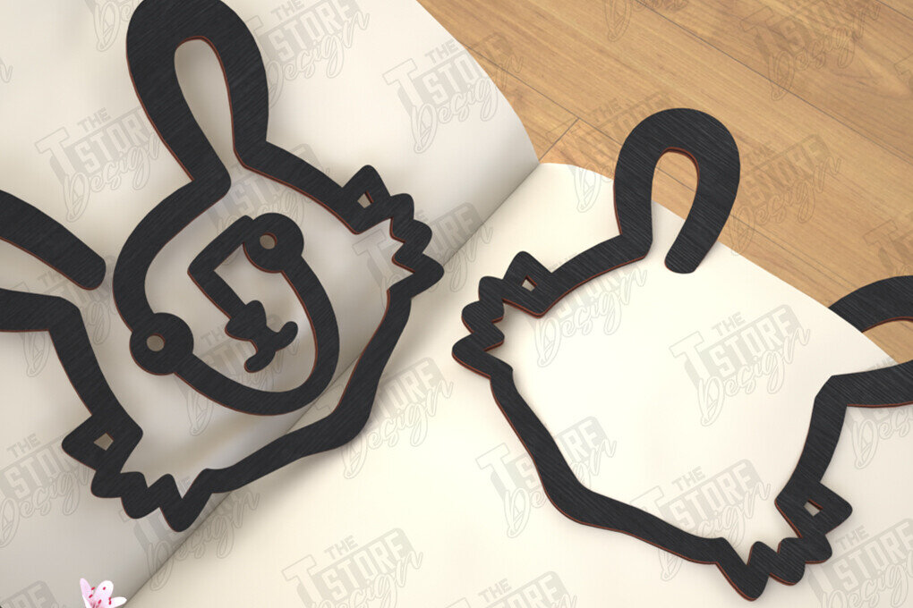 Intra απο ξύλο plywood 3mm-4mm πάχος Ζώα Σελιδοδείκτης |Κάτοχος σελίδας| Συνδετήρας Δίασταση 15x15 cm INTRAFABR-116594600