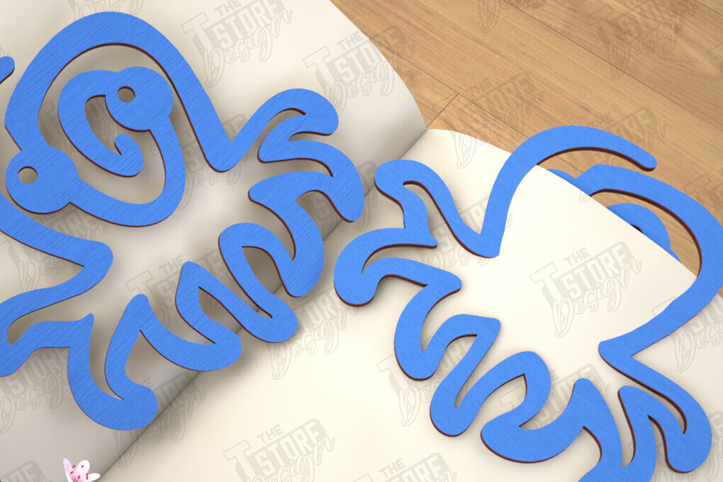 Intra απο ξύλο plywood 3mm-4mm πάχος Ζώα Σελιδοδείκτης |Κάτοχος σελίδας| Συνδετήρας Δίασταση 15x15 cm INTRAFABR-116594606