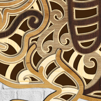 Intra απο ξύλο plywood 3mm-4mm πάχος ζώων, 8 Δίασταση 15x15 cm INTRAFABR-30309368 - Image 2