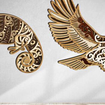 Intra απο ξύλο plywood 3mm-4mm πάχος ζώων, 8 Δίασταση 15x15 cm INTRAFABR-30309368 - Image 3