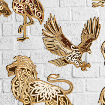 Intra απο ξύλο plywood 3mm-4mm πάχος ζώων, 8 Δίασταση 15x15 cm INTRAFABR-30309368 - Image 6