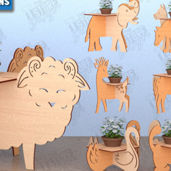 Intra απο ξύλο plywood 3mm-4mm πάχος λουλουδιών Animals |Διακόσμηση σπιτιού Δίασταση 30x20 cm INTRAFABR-119540225 - Image 1