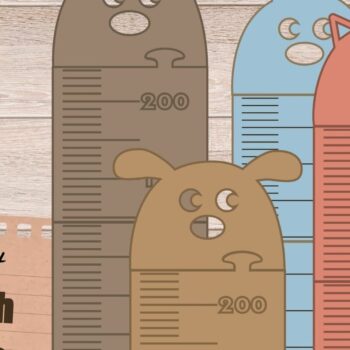 Intra απο ξύλο plywood 3mm-4mm πάχος διαγραμμάτων ανάπτυξης ύψους ζώων Δίασταση 30x20 cm INTRAFABR-86452262 - Image 1