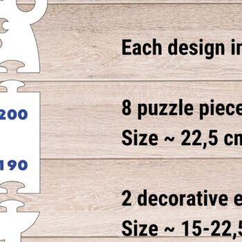 Intra απο ξύλο plywood 3mm-4mm πάχος διαγραμμάτων ανάπτυξης ύψους ζώων Δίασταση 30x20 cm INTRAFABR-86452262 - Image 2