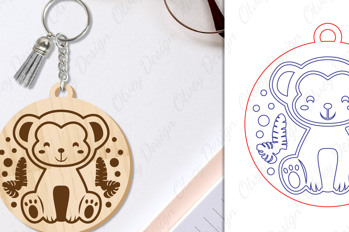 Intra απο ξύλο plywood 3mm-4mm πάχος Μπρελόκ Ζώων Δίασταση 6x6 cm INTRAFABR-97698933