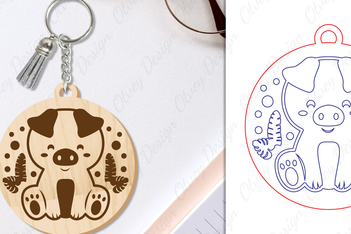 Intra απο ξύλο plywood 3mm-4mm πάχος Μπρελόκ Ζώων Δίασταση 6x6 cm INTRAFABR-97698967