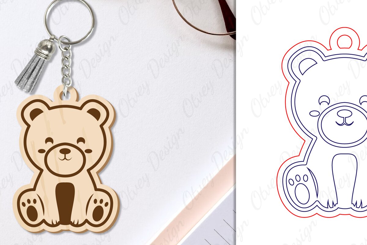 Intra απο ξύλο plywood 3mm-4mm πάχος Μπρελόκ Ζώων Δίασταση 6x6 cm INTRAFABR-97738193