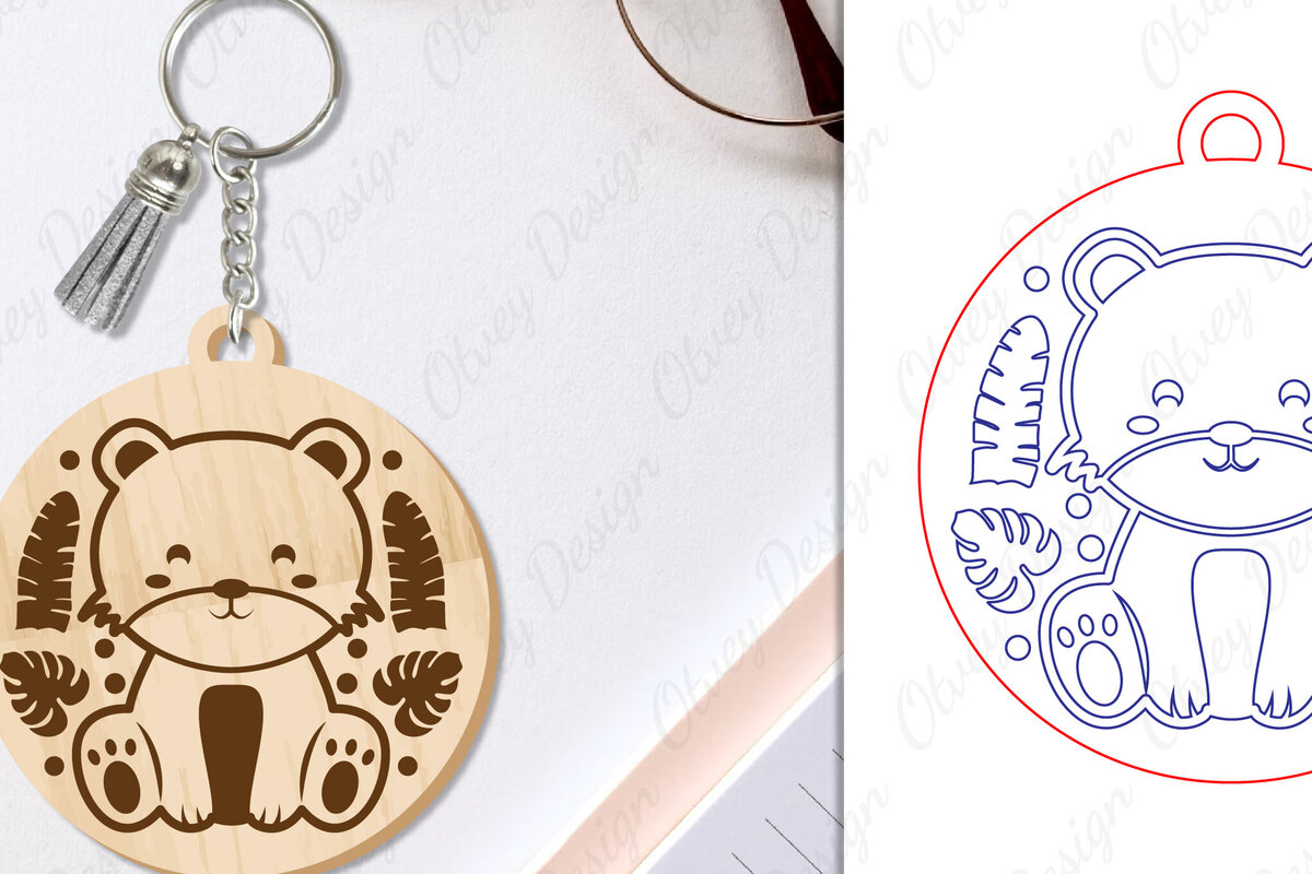 Intra απο ξύλο plywood 3mm-4mm πάχος Μπρελόκ Ζώων Δίασταση 6x6 cm INTRAFABR-97698431