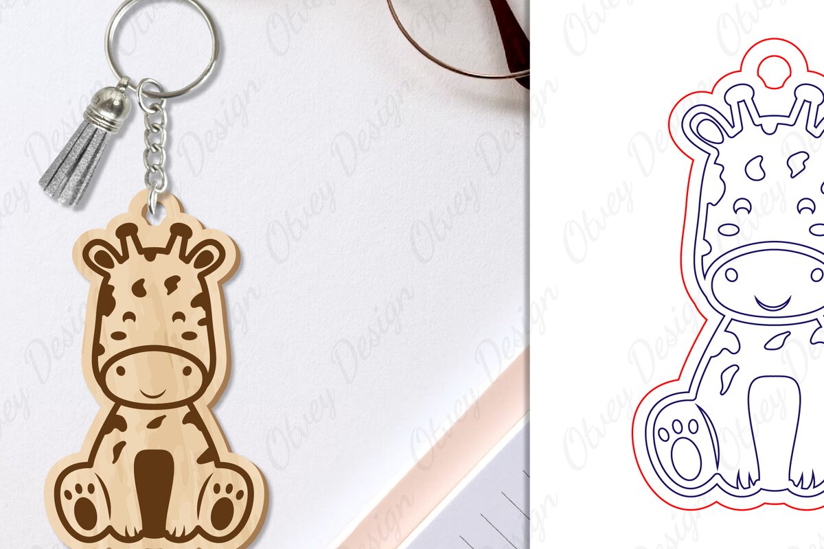 Intra απο ξύλο plywood 3mm-4mm πάχος Μπρελόκ Ζώων Δίασταση 6x6 cm INTRAFABR-97739271