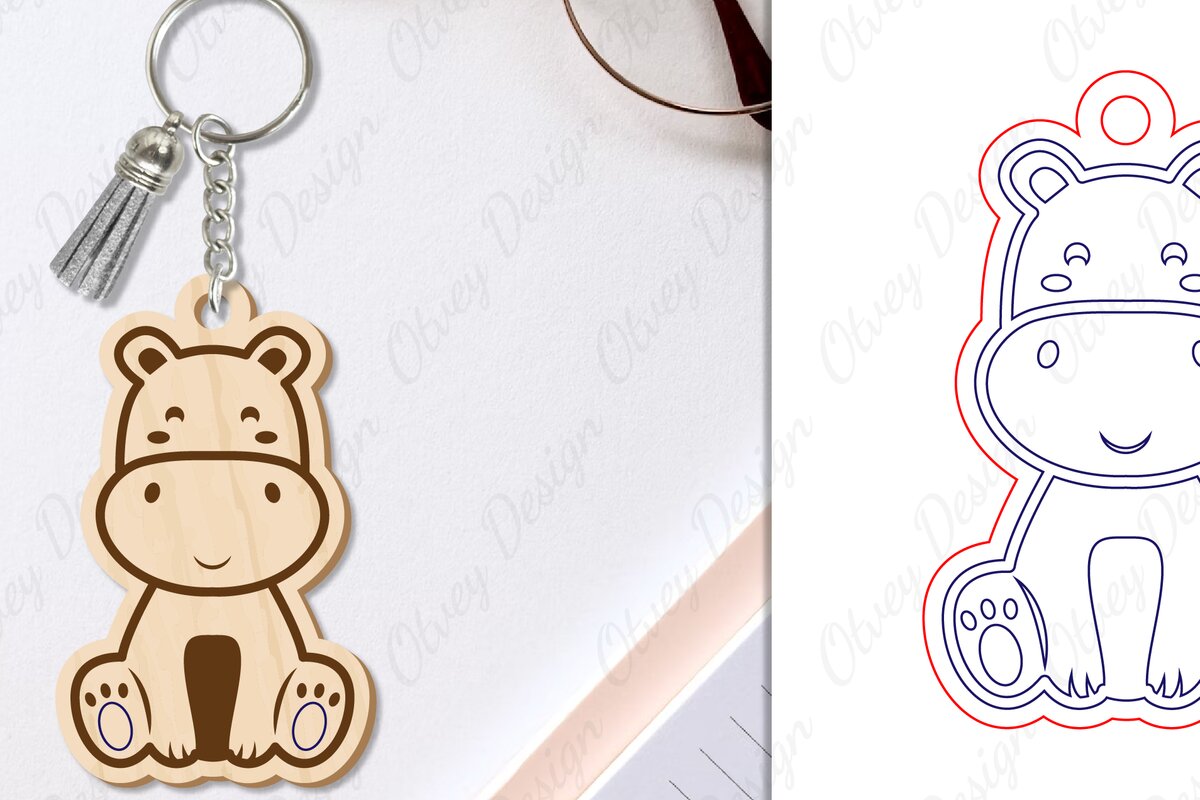 Intra απο ξύλο plywood 3mm-4mm πάχος Μπρελόκ Ζώων Δίασταση 6x6 cm INTRAFABR-97739294