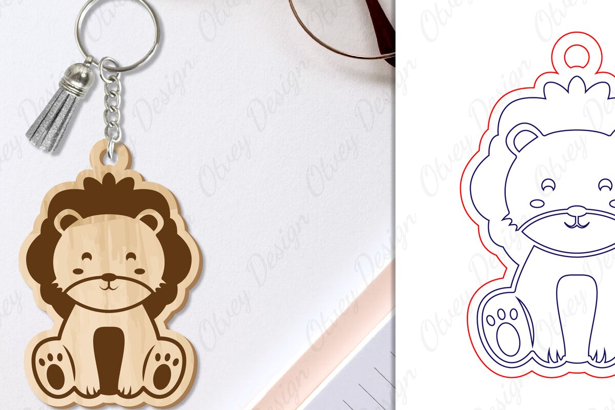 Intra απο ξύλο plywood 3mm-4mm πάχος Μπρελόκ Ζώων Δίασταση 6x6 cm INTRAFABR-97739412