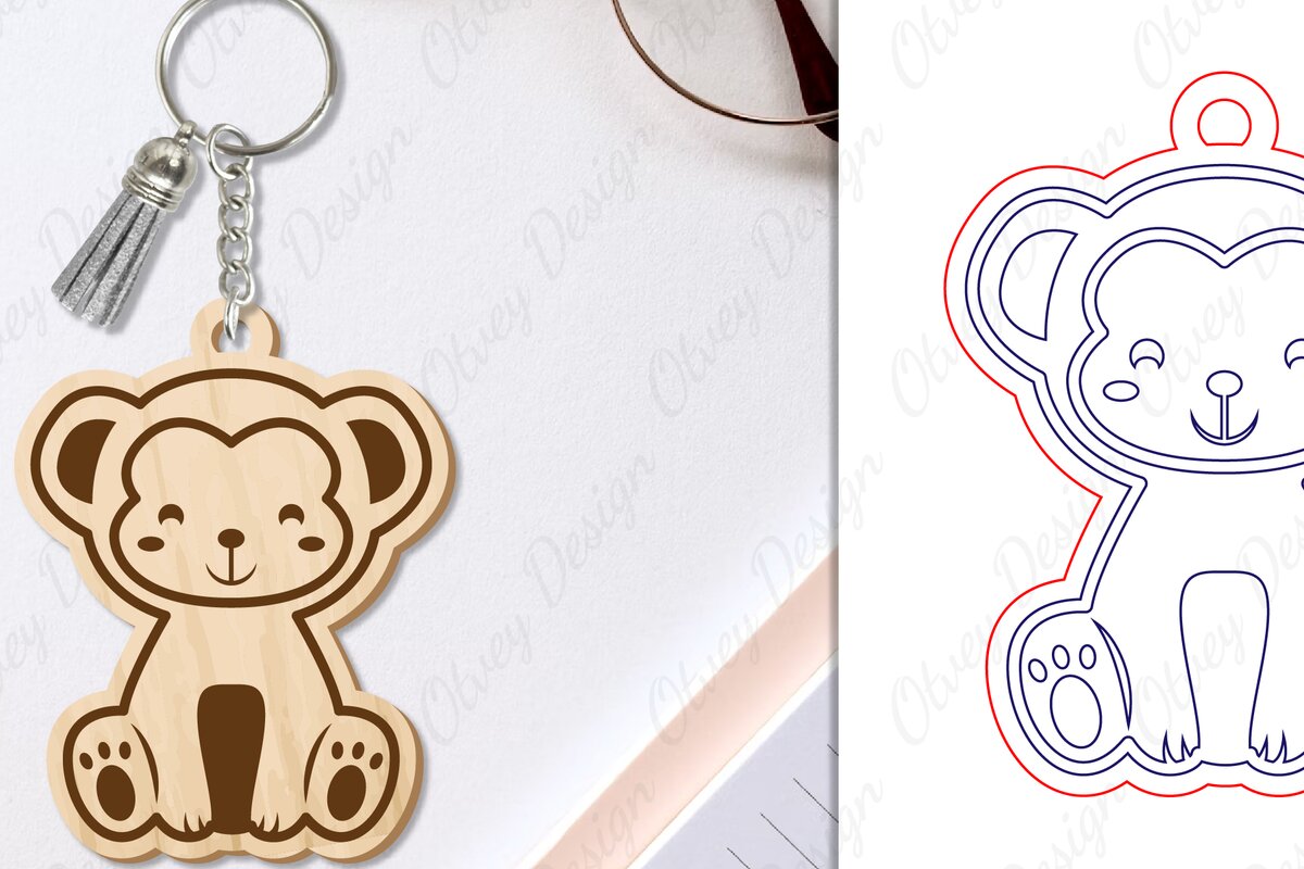 Intra απο ξύλο plywood 3mm-4mm πάχος Μπρελόκ Ζώων Δίασταση 6x6 cm INTRAFABR-97739514