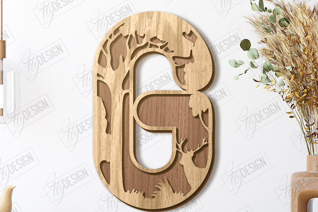 Intra απο ξύλο plywood 3mm-4mm πάχος Ζώα Γράμματα | Αλφάβητο |CNC Δίασταση 15x15 cm INTRAFABR-121126768