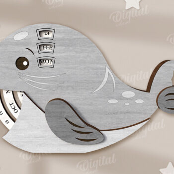 Intra απο ξύλο plywood 3mm-4mm πάχος Animals Perpetual Calendar  Δίασταση 30x20 cm INTRAFABR-123026918 - Image 4