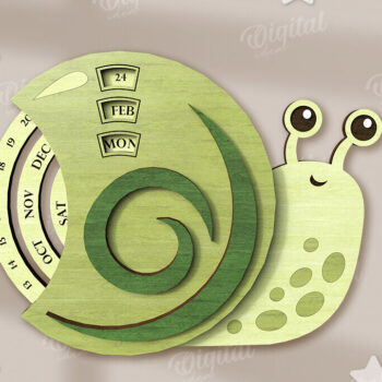Intra απο ξύλο plywood 3mm-4mm πάχος Animals Perpetual Calendar  Δίασταση 30x20 cm INTRAFABR-123026918 - Image 5