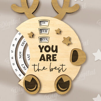 Intra απο ξύλο plywood 3mm-4mm πάχος Animals Perpetual Calendar  Δίασταση 30x20 cm INTRAFABR-123026918 - Image 10
