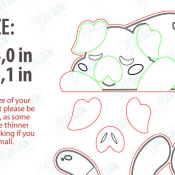 Intra απο ξύλο plywood 3mm-4mm πάχος κοπής με λέιζερ Animals Shelf Sitters Δίασταση 15x15 cm INTRAFABR-123601266 - Image 2