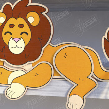 Intra απο ξύλο plywood 3mm-4mm πάχος κοπής με λέιζερ Animals Shelf Sitters Δίασταση 15x15 cm INTRAFABR-123601266 - Image 5