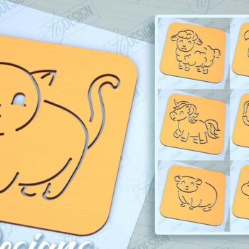 Intra απο ξύλο plywood 3mm-4mm πάχος Δέσμη κοπής με λέιζερ σανίδα ανίχνευσης ζώων Δίασταση 15x15 cm INTRAFABR-98131937 - Image 1