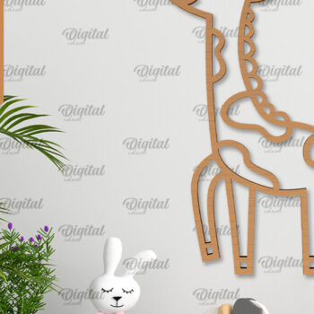 Intra απο ξύλο plywood 3mm-4mm πάχος Διακόσμηση τοίχου Animals Δέσμη κοπής με λέιζερ Δίασταση 30x20 cm INTRAFABR-102465600 - Image 4