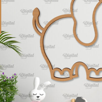 Intra απο ξύλο plywood 3mm-4mm πάχος Διακόσμηση τοίχου Animals Δέσμη κοπής με λέιζερ Δίασταση 30x20 cm INTRAFABR-102465600 - Image 6