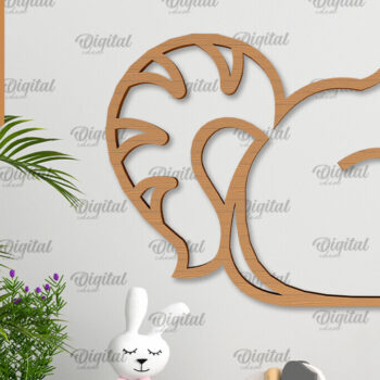 Intra απο ξύλο plywood 3mm-4mm πάχος Διακόσμηση τοίχου Animals Δέσμη κοπής με λέιζερ Δίασταση 30x20 cm INTRAFABR-102465600 - Image 11