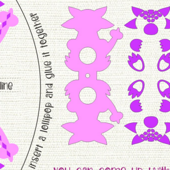 Intra απο ξύλο plywood 3mm-4mm πάχος Πρότυπο θήκης Ankylosaurus-Lollipop Δίασταση 30x20 cm INTRAFABR-8857887 - Image 1