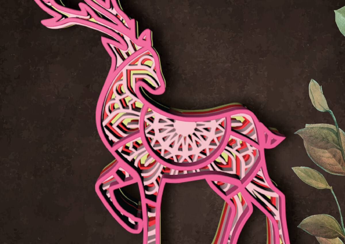 Intra απο ξύλο plywood 3mm-4mm πάχος Αντιλόπη, 4 στρώσεις Δίασταση 30x20 cm INTRAFABR-30604411