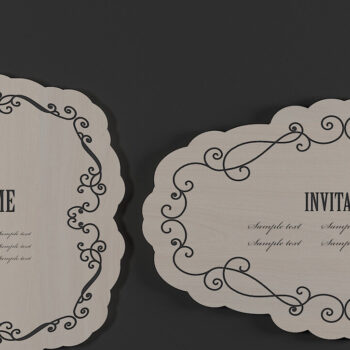 Intra απο ξύλο plywood 3mm-4mm πάχος Αντίκες διακοσμητικά πλαίσια Logo Badgets 270 Δίασταση 30x20 cm INTRAFABR-50062674 - Image 3