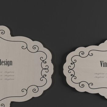 Intra απο ξύλο plywood 3mm-4mm πάχος Αντίκες διακοσμητικά πλαίσια Logo Badgets 270 Δίασταση 30x20 cm INTRAFABR-50062674 - Image 5