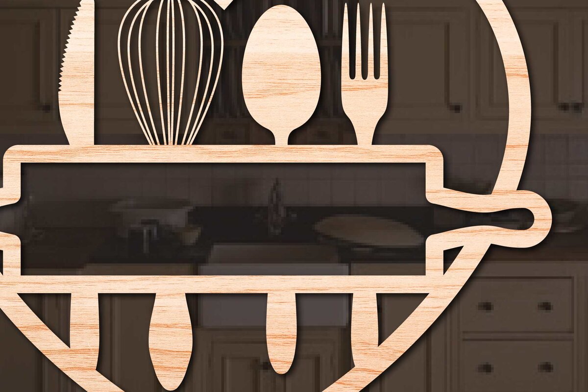 Intra απο ξύλο plywood 3mm-4mm πάχος Aper/ Kitchen Δίασταση 15x15 cm INTRAFABR-68976440 - Image 2