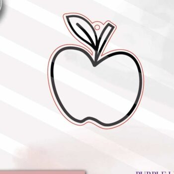 Intra απο ξύλο plywood 3mm-4mm πάχος κοπής ετικέτας με ξύλινες χάντρες της Apple Δίασταση 4x4 cm INTRAFABR-74341731 - Image 2