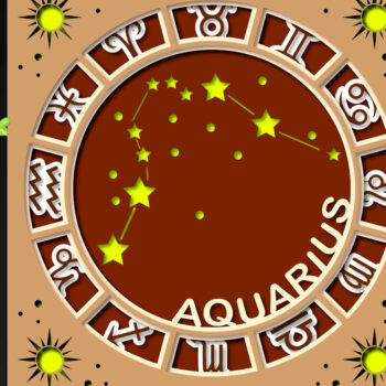 Intra απο ξύλο plywood 3mm-4mm πάχος Aquarius Shadow Box Layered Map Zodiac Δίασταση 25x25 cm INTRAFABR-26369885 - Image 1